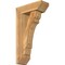 Ekena Millwork Olympic Slat Rough Sawn Bracket w/ Offset Brace, Western Red Cedar, 6"W x 16"D x 28"H BKT0604X16X28OLY06RWR - alternate 1